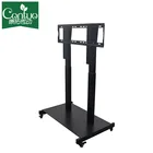 Electric Lcd Tv Trolley Designs TV Lift Drop Downdouble Column Tv Lift Carts With Lift Mechanism System