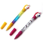 2019 Lovely Kids Fancy Stationery Set Ballpoint Pens Slow Rising Squishies Scented Unicorn Liquid Squishy Pen
