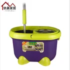 Spin magic Mop with Bucket and 2 microfiber mop heads