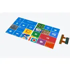 transparent rear projection touch foil overlay, touch film through glass, touch sensitive film screen