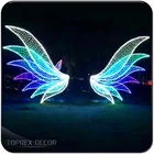Holiday event project led outdoor motif decorative fairy light up wings