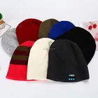 Custom Logo pattern Winter Cotton Beanie Hat 100% Cotton Bluetooth Light Weight Slouchy Beanies hat