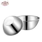 Metal thicken serving preservation stainless steel deep bowl salad bowls mix bowl set