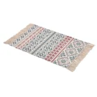 Chinese factory supply printed plaid carpet living room bedroom bathroom floor mat red and blue checked printed rug custom