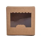 China Oem Supplier Custom printing logo Recyclable kraft paper hard cardboard packaging box with window