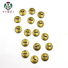 Button Garment Large Stock Bronze Color 20L Zink Alloy Metal Bifacial Button For Garment Clothing