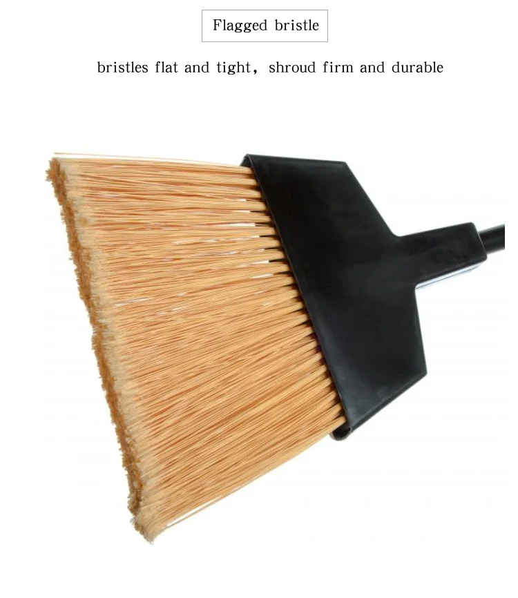 Floor Cleaner Wide Angled Broom Outdoor With Long Metal Handle