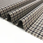 stock lot yarn dyed check tr viscose spandex polyester fabric for dress