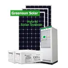 30000 W solar mounting system 30KW solar power lighting system with 30kva hybrid solar inverter
