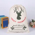 Santa Large Sack Stocking Big Gift bags Christmas Day Decoration