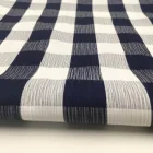 Factory Wholesale Polyester Cotton Fabric Plaid Smooth Dress Shirt Fabric