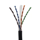 Ethernet Ethernet Cat6 CAT6 4PAIR UTP OUTDOOR NETWORK ETHERNET LAN CABLE BARE COPPER 305M 1000FT POE CATV CCTV 23AWG