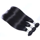 Cuticle aligned wholesale human virgin straight bundles manufacture best brazilian hair
