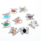 2020 New Idea Reiki Healing Crystals Chakra Butterfly Necklace Pendant