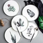 Wholesale nordic dinnerware flat catering plate rimmed design ceramic dinner plates