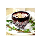 Good quality Handmade Hammer Delicate Paint crystal Glass Cup
