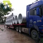 CE & ISO Certificated and Carbon Steel Material corrugated steel tank oval shaped steel culvert pipe