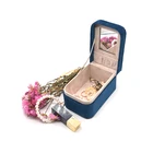 Professional Custom Velvet Mirror Ring Jewelry Box With Logo Printing