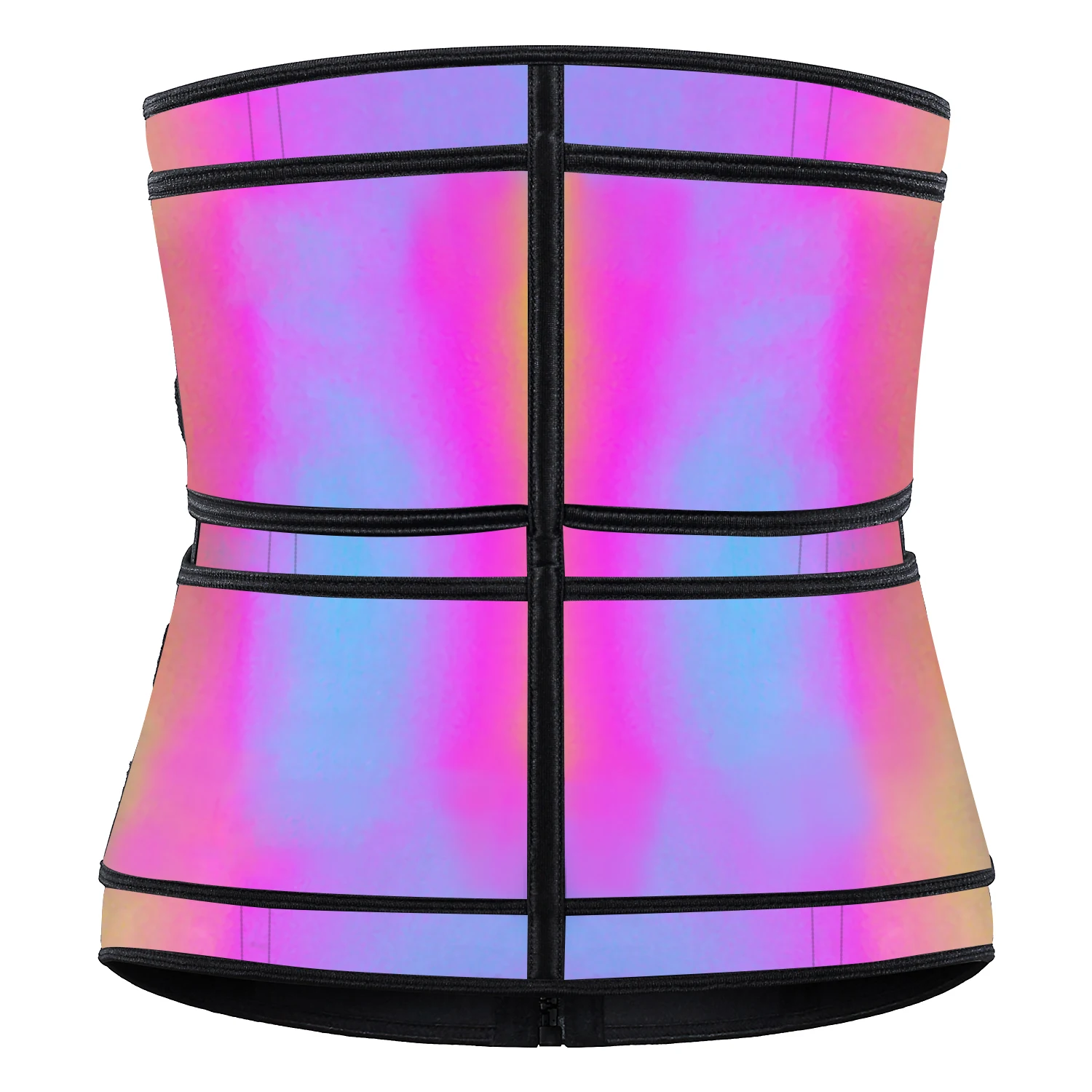 Double Belt Latex Waist Trainer With Belt Sweat Belt Waist Trimmer