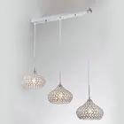Lights Ceiling Pendant Light Modern 3 Lights Chrome Finish Crystal Ceiling Chandelier Pendant Light