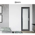 interior shutter double glazed swing pivot aluminum door