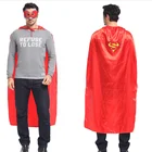 Wholesale Professionally Cosplay Blank Superhero Dress Up Adult Superman Cape Costume