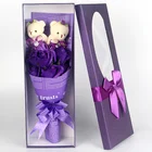 Valentine's Day Christmas gift to friend artificial rose soap flower wholesale