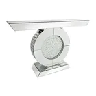 High quality modern floating crystal mirror console table