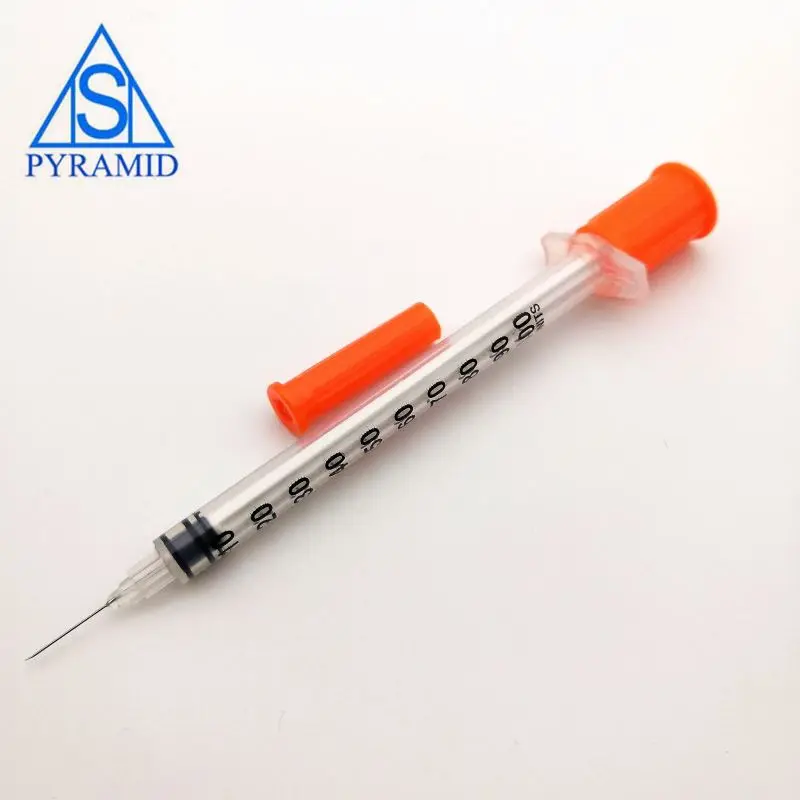 Fábrica directamente jeringa de insulina muestras de inyección para uso médico