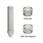 G23 G24 E27 9W 85-300V Aluminum LED PL Corn Bulb 180 degree Spot Horizontal Plug lamp Lighting