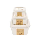 Factory wholesale rectangular PP bento box plastic food containers takeaway