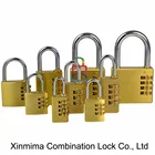 Numeric wheels turn tumblers rust-resistant zinc plating combination padlock secure fences doors gates lockers lock