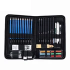 eco friendly natural wood drawing custom pencil artist set