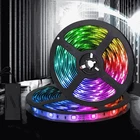 Rgb Led Strip Light Smd 5M RGB 5050 Waterproof LED Strip Light SMD 44 Key Remote 12V US Power Full Kit