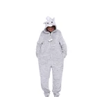 Factory hot sale children flannel fleece fabric romper zebra shape overall with best quality