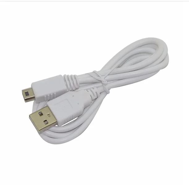 3M para Nintend Wii U WIIU joypad Gamepad USB controlador de la fuente de alimentación del cargador de Cable de carga de Cable de color blanco