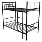 Good service factory double beds dormitory metal bunk bed