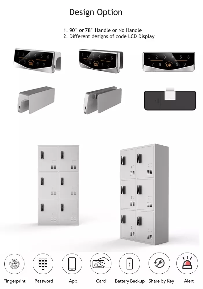 Roombanker APP/Password/Fingerprint/Card Network Server Cabinet Lock - ANKUX.COM