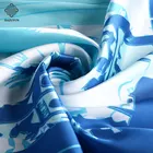 Wholesale custom evening dresses skirt cheongsam costume 100% mulberry digital printed silk satin fabric