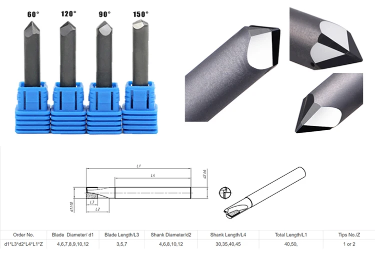 Vacuum Brazed Diamond Stone Router Cnc Engraving Bits Tools