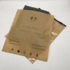 Best selling custom transparent kraft paper composite zipper bag