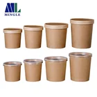 Disposable vasos desechables kraft paper soup cup