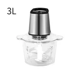 High Quality 3L Glass Bowl Electric Vegetable Grinder Meat Chopper