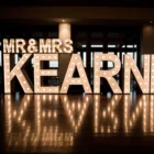 Guangzhou manufacturer Outdoor event Marry me wedding letters marquee sign led light up bulb letter