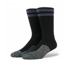 Men's Professional OEM custom black cotton crew socks men