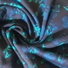 Double jacquard flower pattern soft fabric Cotton polyester wool fabric