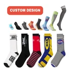 JL-Y-015 women men custom logo sport bamboo cotton crew socks custom logo socks athletic socks for women