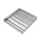 Aluminum Volume Damper Mill Finish Aluminum Opposed Blade Manual Volume Damper