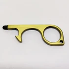 Manufacture Mobile Phone Touch Screen Brass Hygiene Hand Keychain Door Opener