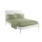 Solid customized color bedding 4 pieces sheets comfort bed spread set oem